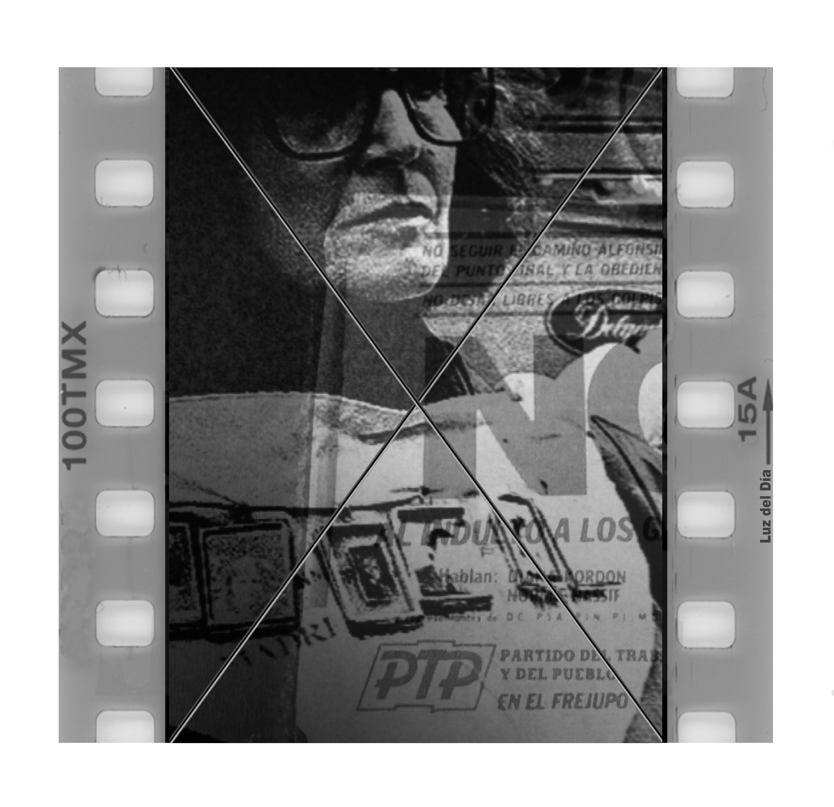 Composite image of a portrait and text