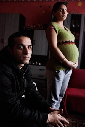 Peter Danko with pregnant girlfriend