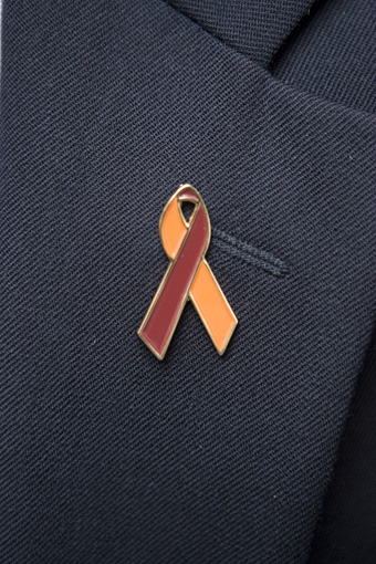 Pin on lapel