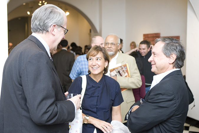 Paulo Sergio Pinheiro, with guests at reception