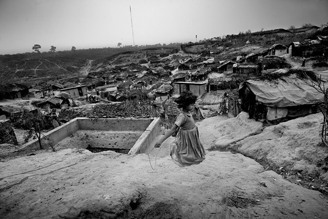 Girl jumping with jumprope