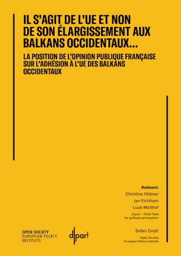 First page of PDF with filename: it’s-the-eu-not-western-balkan-enlargement-fr-20210201.pdf