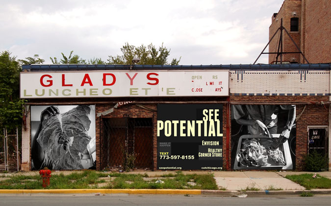 Images posted on building