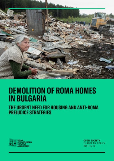 First page of PDF with filename: demolition-of-roma-homes-in-bulgaria-report-20220616.pdf