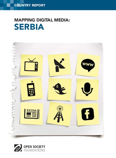 First page of PDF with filename: mapping-digital-media-serbia-20111215.pdf