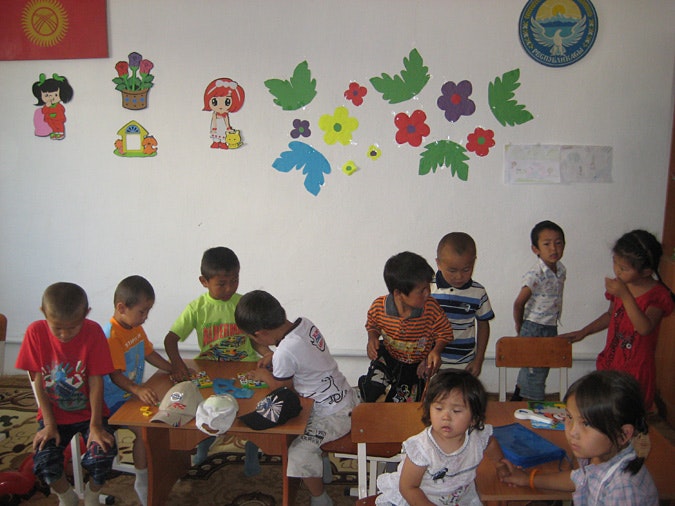 Children playing at Aikol Children&#039;s Development Center