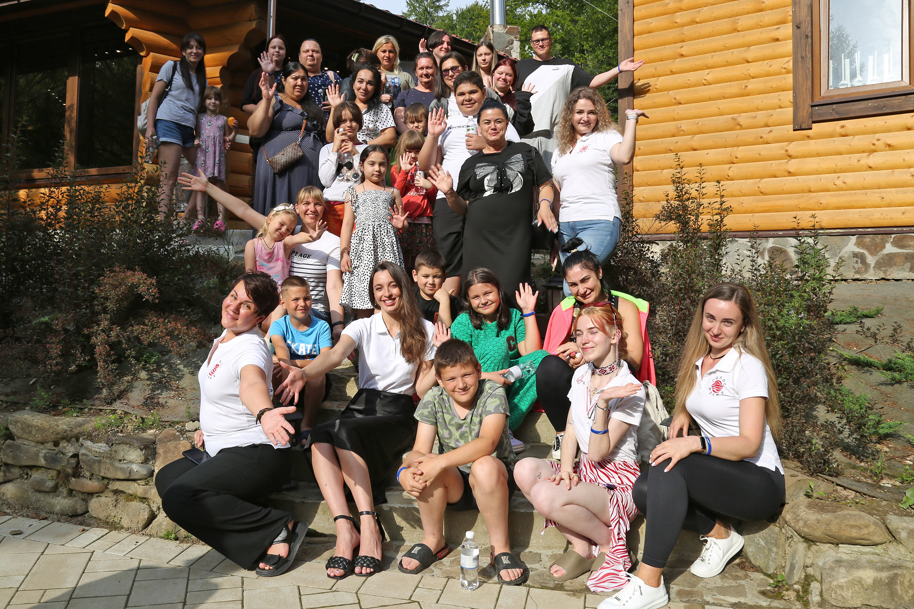 Group posing outside