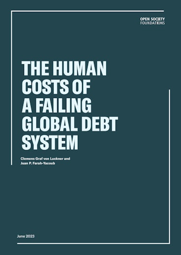 First page of PDF with filename: the-human-costs-of-a-failing-global-debt-system-20230628.pdf