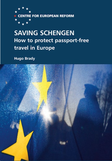 First page of PDF with filename: saving-schengen-how-to-protect-passport-free-travel-in-europe-20120101.pdf