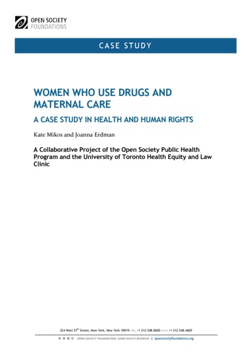 First page of PDF with filename: women-use-drugs-maternal-care-20110701.pdf