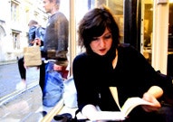 Danica Radovanovic reads a book