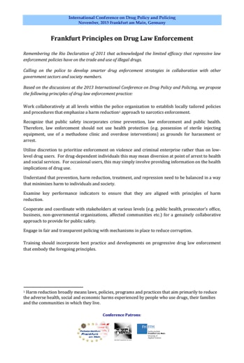 First page of PDF with filename: 2013 11 22_Frankfurt Principles.pdf