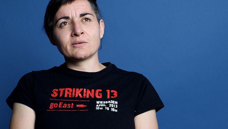 Still image from “The Power of Media Subversion in Croatia.” In a country where LGBTI individuals remain a persecuted minority, this activist believes that by subverting media messaging, advocates can influence public opinion and make Croatia a more hospitable environment for all. Mima Simić