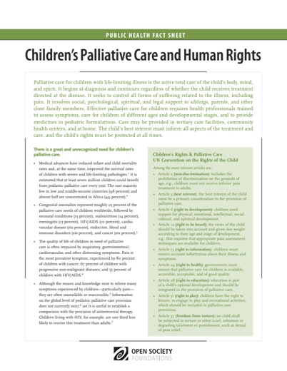First page of PDF with filename: childrens-palliative-care-human-rights-20151008.pdf