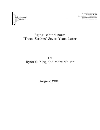 First page of PDF with filename: agingbehindbars.pdf