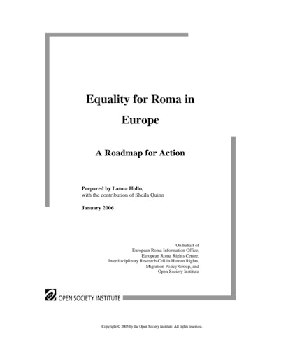 First page of PDF with filename: equality_2006.pdf