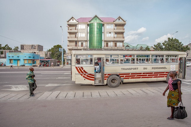 A city bus on a street