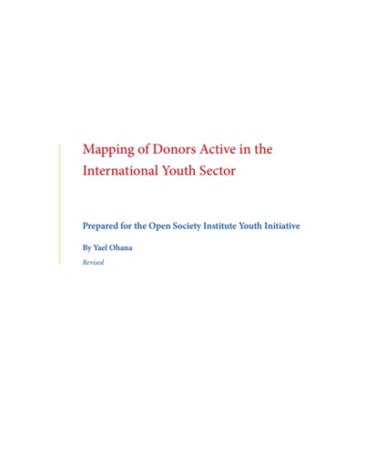 First page of PDF with filename: mapping-of-donors-20100322.pdf