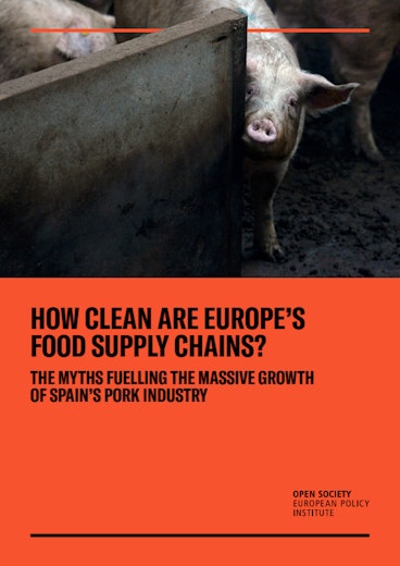 First page of PDF with filename: how-clean-are-europe's-food-supply-chains-20211213.pdf