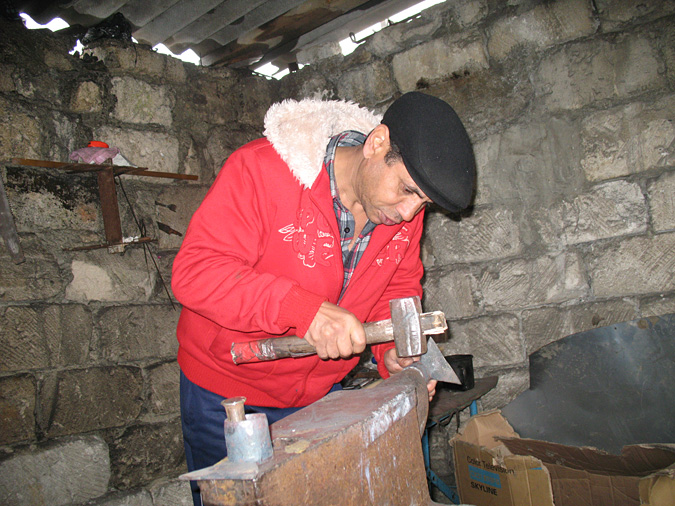Blacksmith working