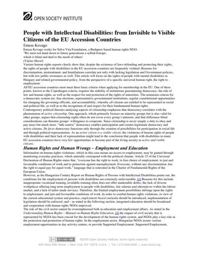 First page of PDF with filename: eu-mental-disabilities-20030624.pdf