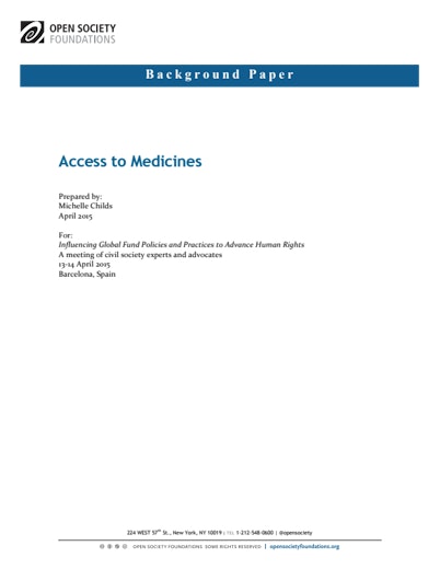 First page of PDF with filename: access-medicines-and-global-fund-20150611.pdf