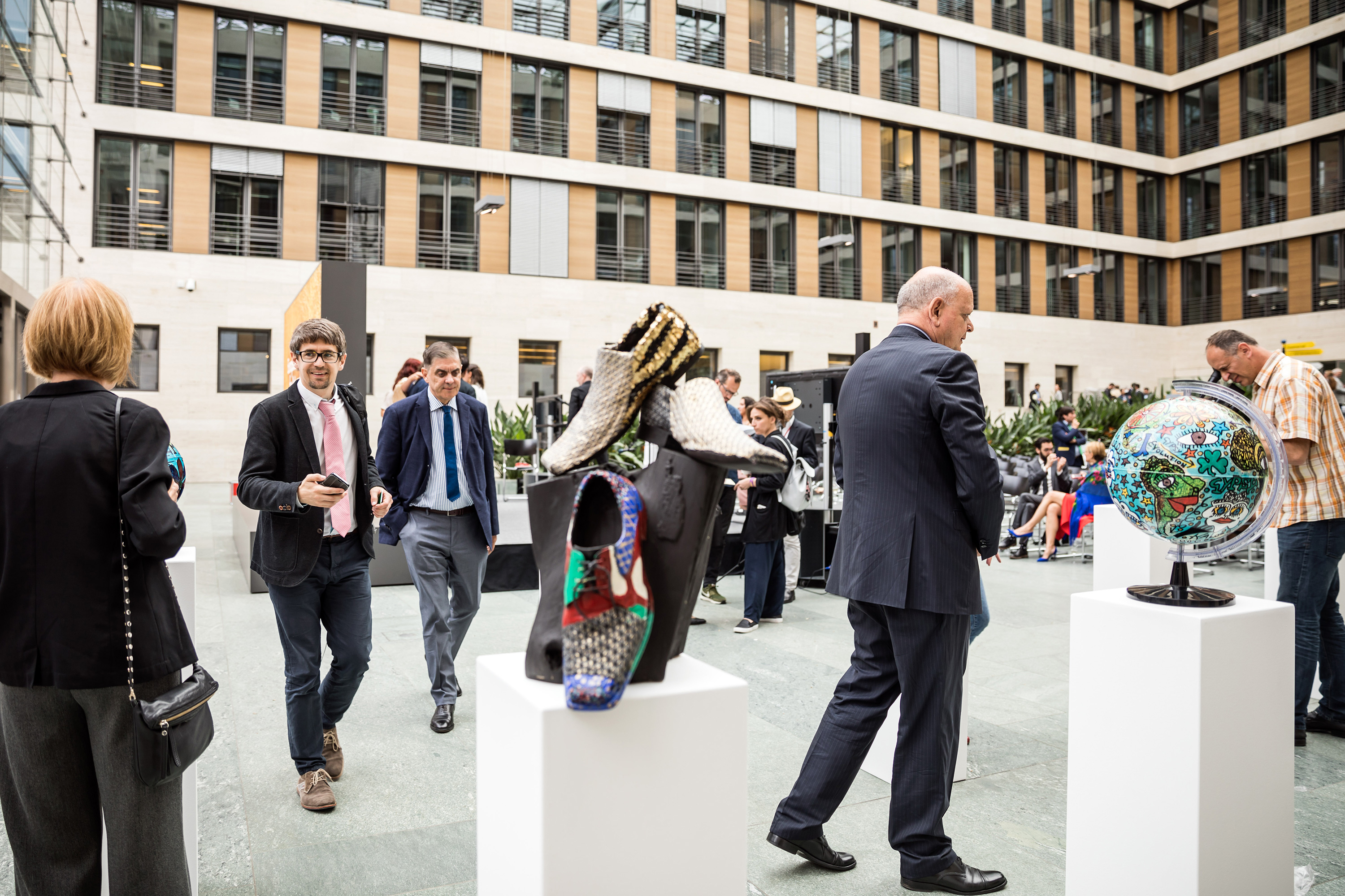 Interior of gallery space