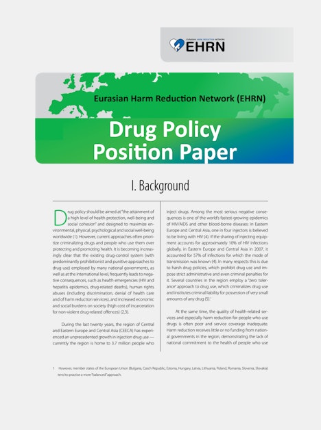 Eurasian Harm Reduction Network: Drug Policy Position ...