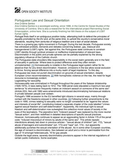 First page of PDF with filename: sexual-orientation-portugal-20020403.pdf