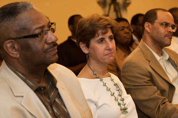 Ron Walker, Esther Kaplan, and David C. Banks.