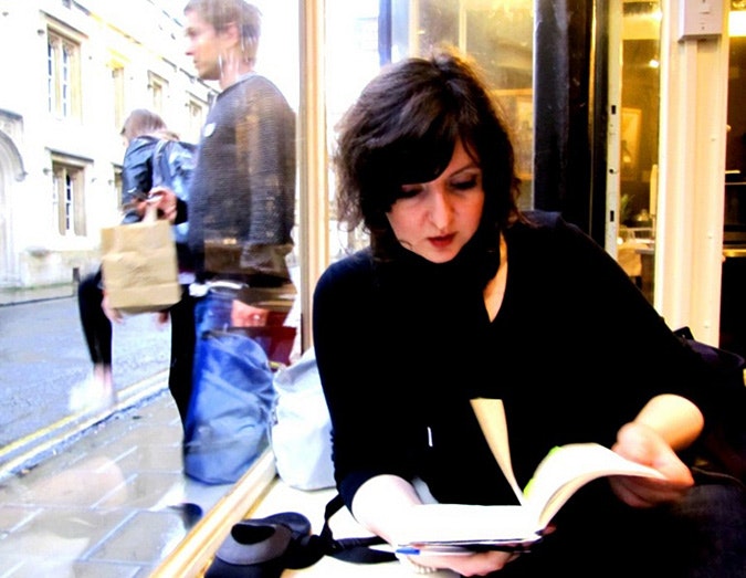 digital-serendipities-20110615 Danica Radovanovic reads a book