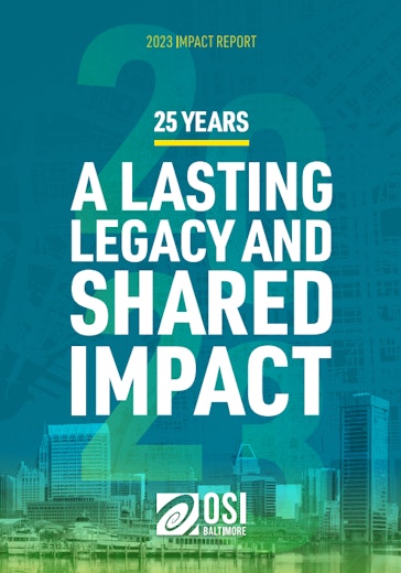 First page of PDF with filename: osi-baltimore-2023-impact-report_20251113.pdf