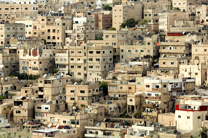 Apartment buildings in Amman