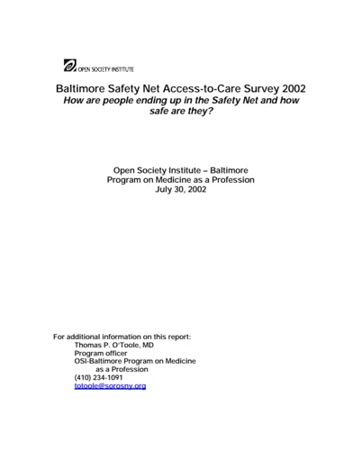 First page of PDF with filename: safetynetaccess.pdf