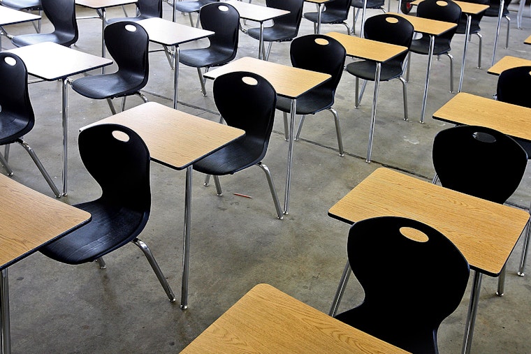 Empty classroom