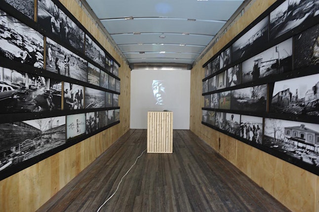 Those Who Fell Through the Cracks exhibition photographs displayed on walls