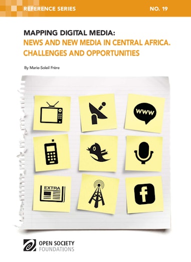 First page of PDF with filename: mapping-digital-media-central-africa-20130103.pdf