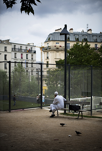 Man sitting on a bench