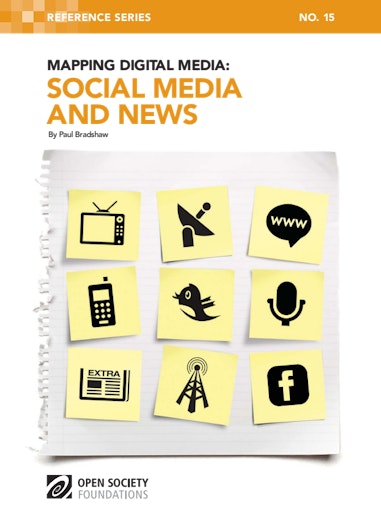 First page of PDF with filename: mapping-digital-media-social-media-and-news-20120119.pdf