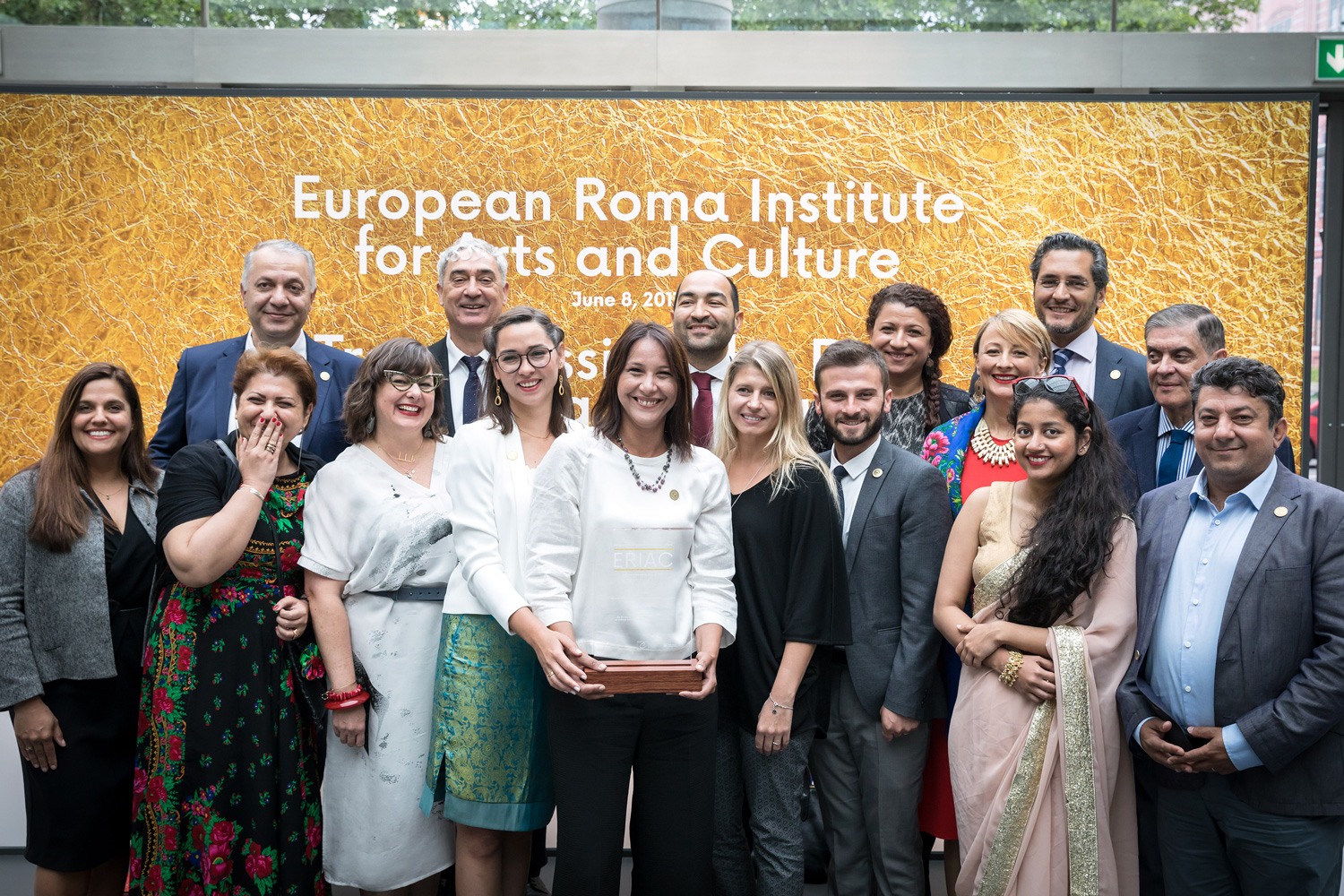 Group of people smiling