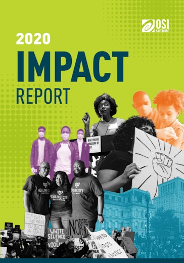 First page of PDF with filename: osi-baltimore-2020-impact-report_20251113.pdf