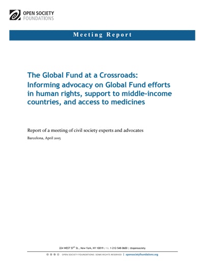 First page of PDF with filename: global-fund-crossroads-20150611.pdf