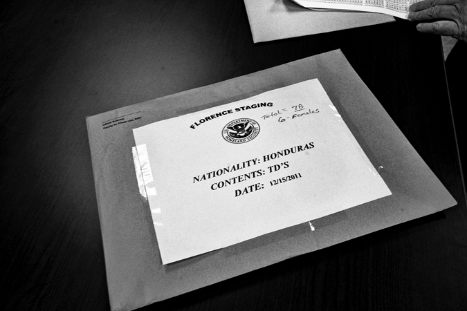 A folder with documents