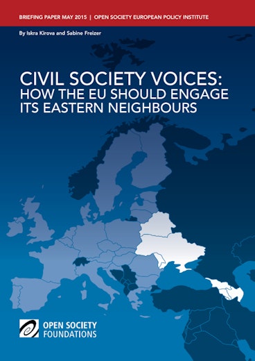 First page of PDF with filename: civil-society-voices-eastern-neighbours-20150511.pdf