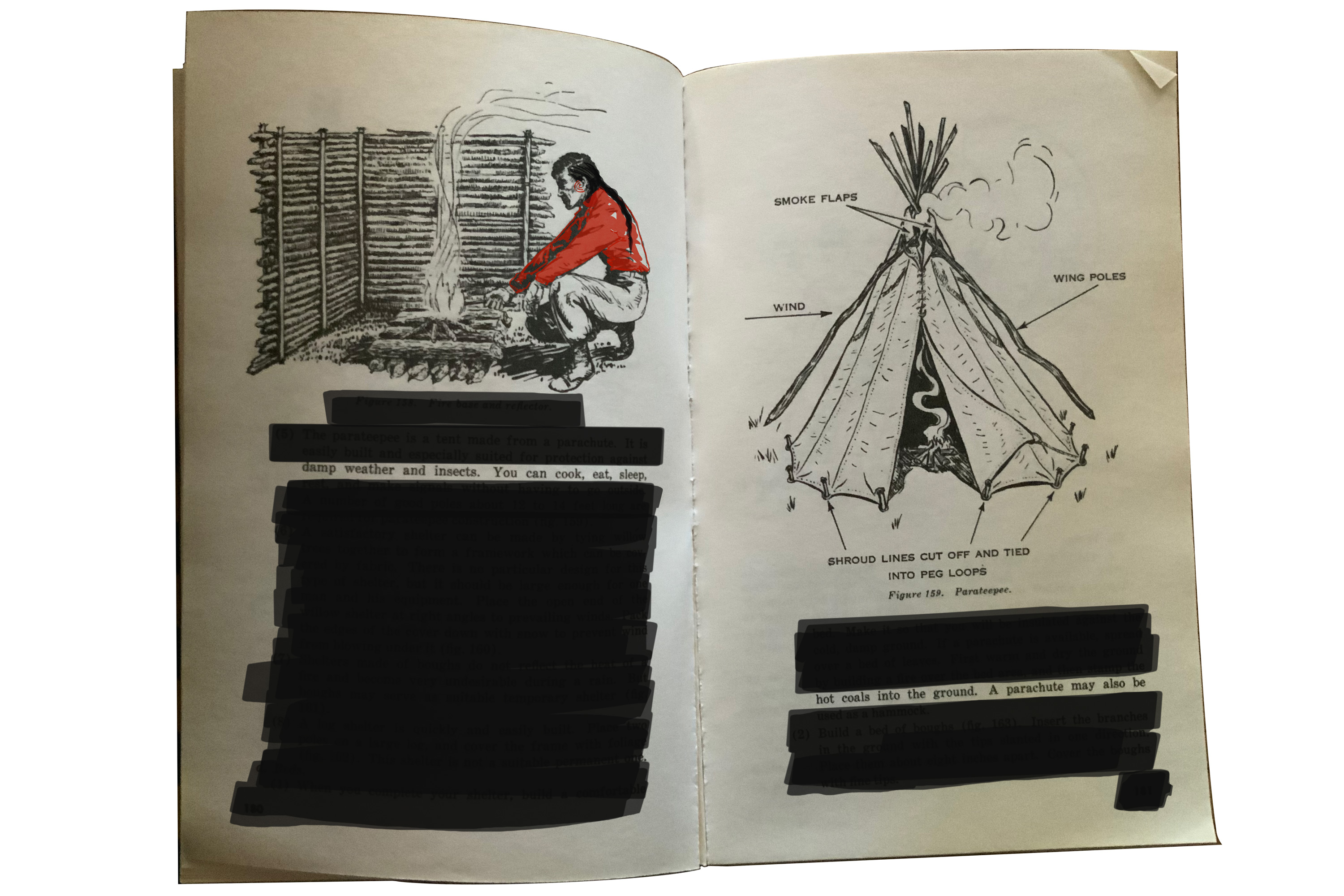 A mock-up sketch of a book.