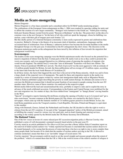 First page of PDF with filename: media-scare-mongering-20040601.pdf