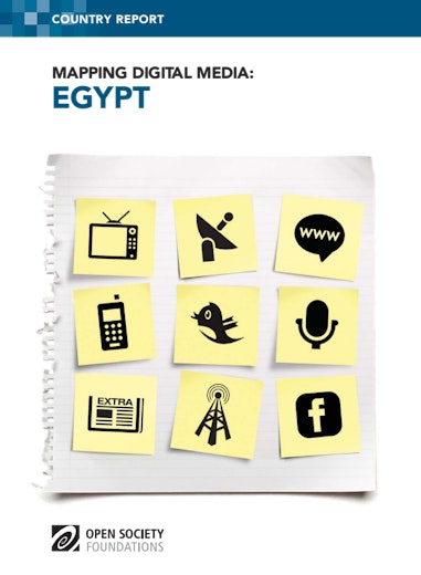 First page of PDF with filename: mapping-digital-media-egypt-20130823.pdf