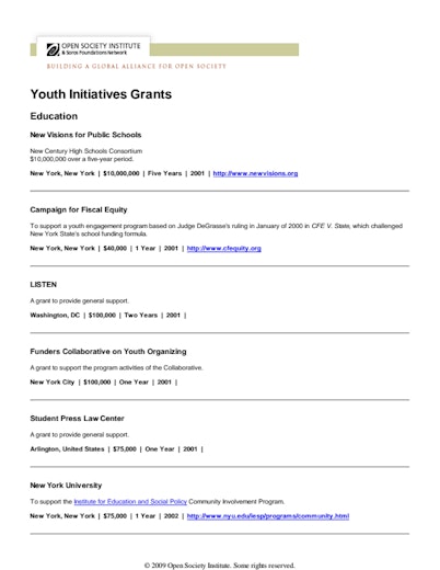 First page of PDF with filename: youth_20050101.pdf