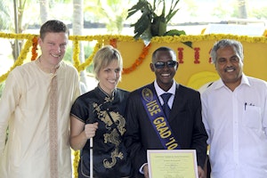 Graduation ceremony at the International Institute for Social Entrepreneurs (IISE) located in Kerala, South India. November, 2010. Photo credit: Bahati Satir/Open Society Foundations Graduation ceremony. Kerala, South India.