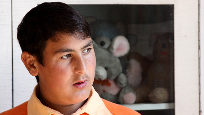 Beni, one of the three Roma children in the film Our School.